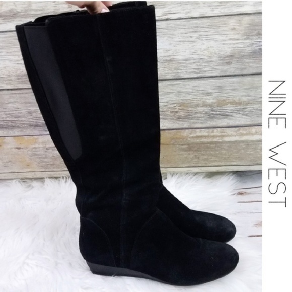 Nine West Shoes - ⬇️$35 NINE WEST Beverly Suede Wedge Boots 8.5 M